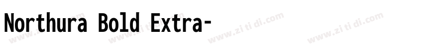 Northura Bold Extra字体转换